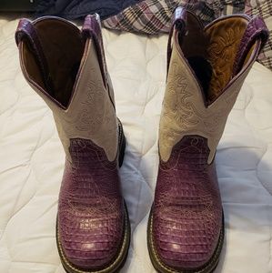 Ariat purple Fat Baby cowboy boots 9